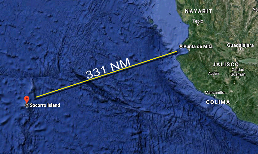 Map - Punta de Mita to Socorros