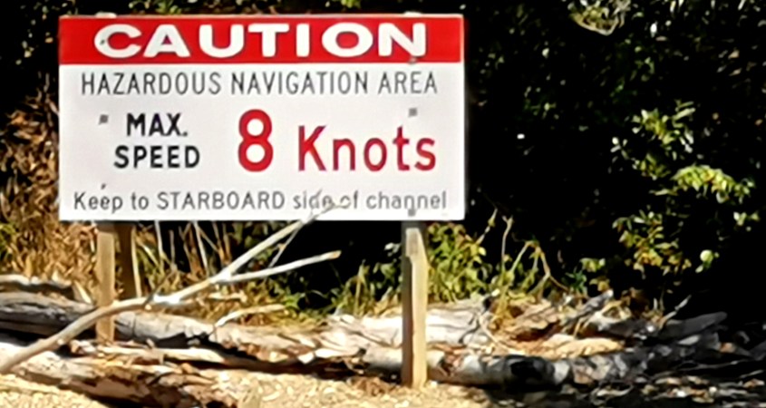 Cullen Point Warning Sign